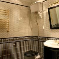 идея красивого интерьера ванной комнаты в классическом стиле фото