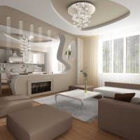 пример светлого дизайна гостиной комнаты 19-20 кв.м картинка