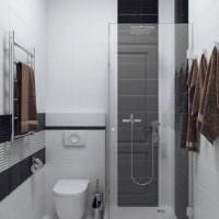 идея современного дизайна ванной комнаты 3 кв.м картинка