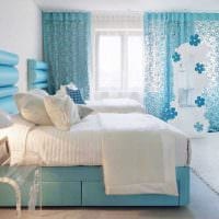 идея красивого дизайна спальни в белом цвете картинка