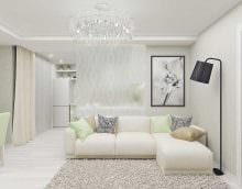 идея яркого интерьера квартиры в светлых тонах в современном стиле фото