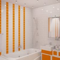 пример светлого стиля ванной комнаты в хрущевке фото