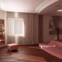 вариант светлого интерьера спальной комнаты для девочки в современном стиле фото