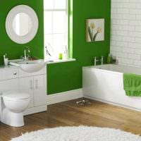 пример применения зеленого цвета в красивом декоре квартиры фото