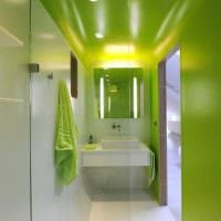 идея применения зеленого цвета в светлом интерьере квартиры картинка