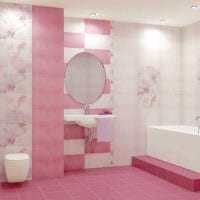 идея применения розового цвета в светлом декоре квартире картинка