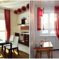 идея применения современных штор в светлом декоре квартире фото