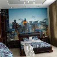 идея яркого дизайна спальни для молодого человека фото