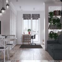 идея светлого дизайна квартиры в скандинавском стиле фото