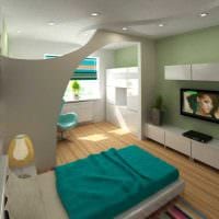 идея красивого стиля небольшой комнаты в общежитии фото