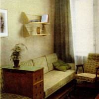 вариант необычного интерьера квартиры в советском стиле картинка