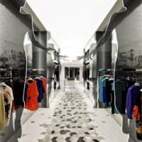 трендовый дизайн магазина одежды