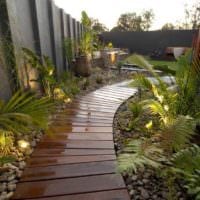 идея применения светлых садовых дорожек в ландшафтном дизайне фото