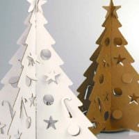 идея создания праздничной елки из бумаги самостоятельно картинка