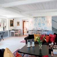 идея яркого дизайна комнаты в скандинавском стиле фото
