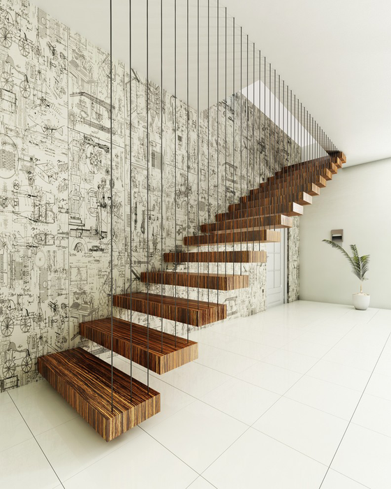 лестница из дерева дизайн