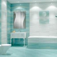 пример необычного интерьера укладки плитки в ванной комнате картинка
