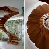 стильный дизайн лестницы в доме