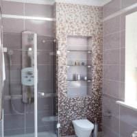 идея светлого стиля укладки плитки в ванной комнате картинка