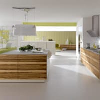дизайн кухни без верхних навесных шкафов интерьер фото