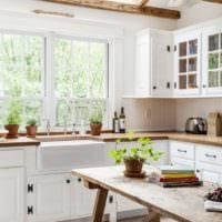 кухня в стиле кантри фото интерьер