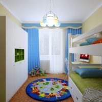 маленькая детская комната фото планировки