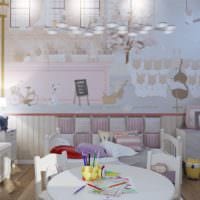 маленькая детская комната светлый дизайн