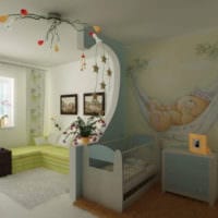 однокомнатная квартира для семьи с ребенком интерьер фото