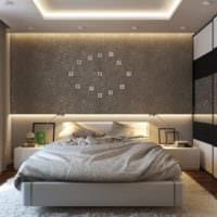 оформление потолка в спальне дизайн фото