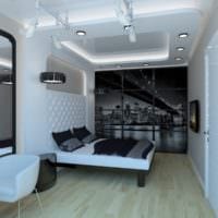 потолок в спальне красивый дизайн