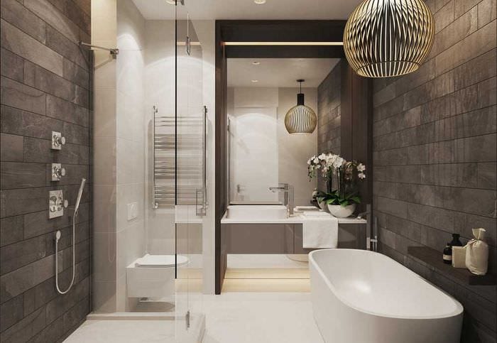 дизайн и планировка ванной комнаты
