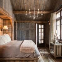 спальня в деревянном доме фото дизайна