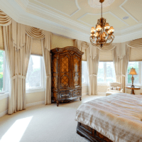 спальня в классическом стиле декор