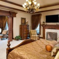 спальня в классическом стиле красивый дизайн