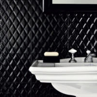 плитка для ванной черного цвета