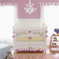 детская комната для новорожденного кровать с бантами