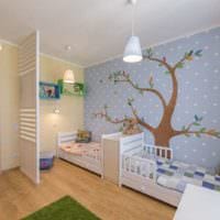 комната для разнополых детей дизайн интерьера