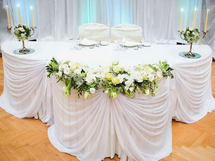 Свадебный стол декор