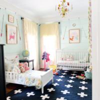 Детская комната для двоих разновозрастных детей