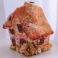 Сказочный домик из папье-маше