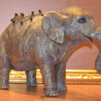 Статуэтка слоника из папье-маше своими руками