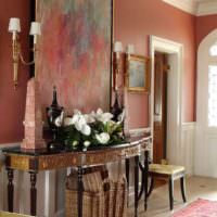 вариант сочетания красивого персикового цвета в интерьере квартиры фото