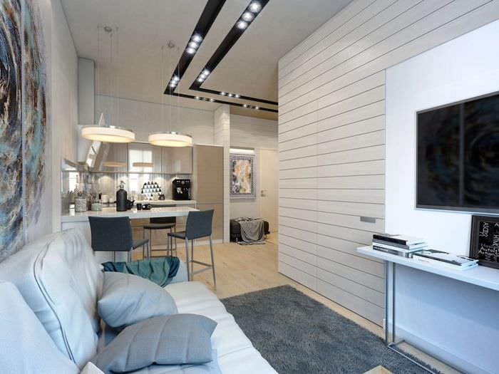 Дизайн квартиры 37 кв м: практичный интерьер маленькой однушки