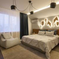 Декорирование спальни с помощью осветительных приборов
