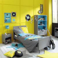Желтый цвет в дизайне детской комнаты