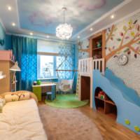 Детская комната с ярким дизайном