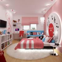 Детская комната в розовых тонах