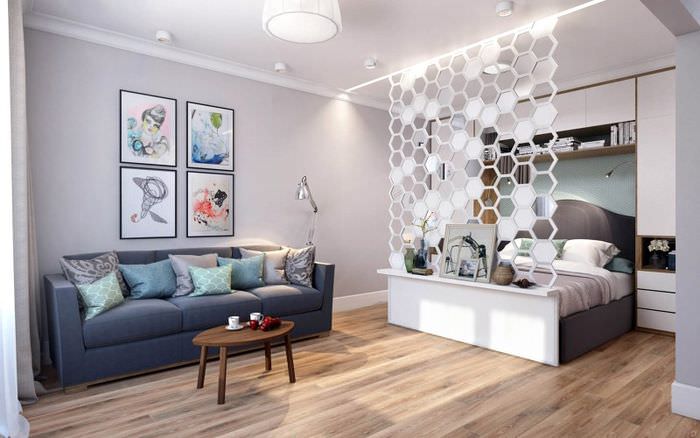 Дизайн квартиры-студии 30 кв. м: от планировки до декора + 20 удачных проектов