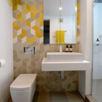 Интерьер ванной комнаты в стиле минимализма