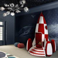 Детская ракета в игровой комнате